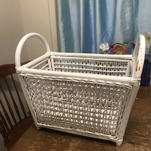 White Wicker Basket